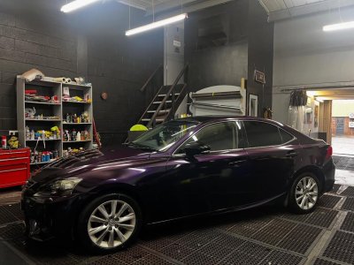Purple Lexus Wrapped and Tints