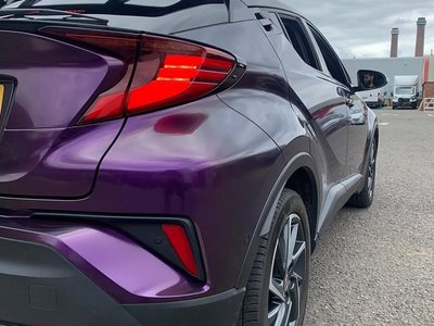 Purple dechrome finish by Shady Tints