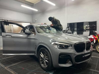 BMW X4 wrapped in Nardo Grey by Shady Tints Croydon