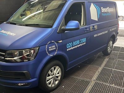 Commercial van wrap by Shady Tints Croydon