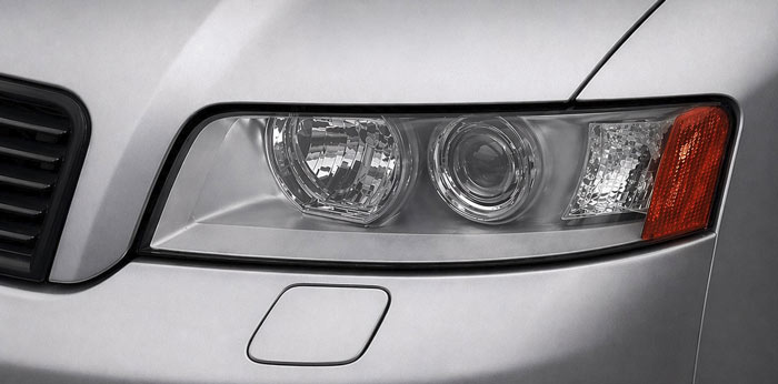 Smoked headlights — before