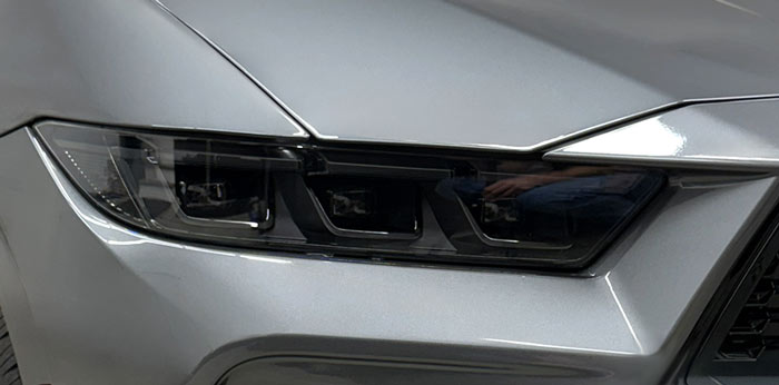 Yellow headlight tint — before